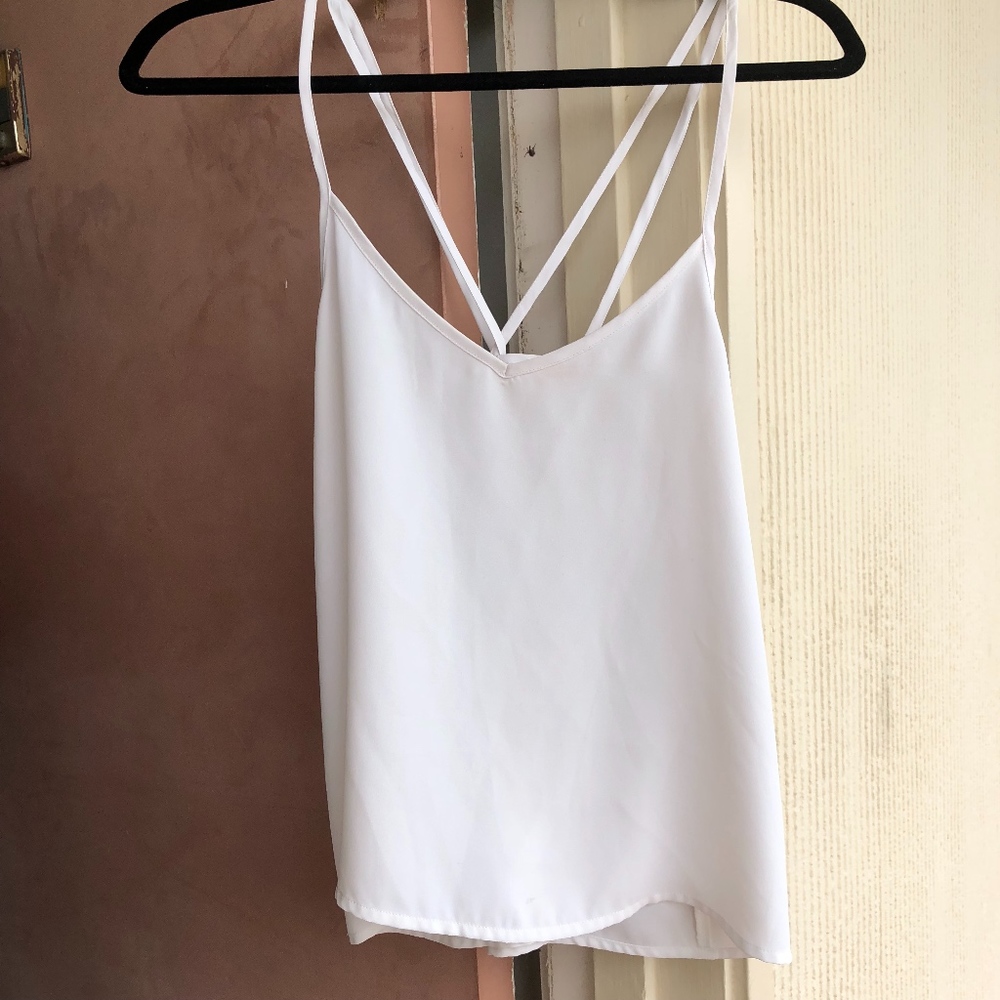 Hollister white tank